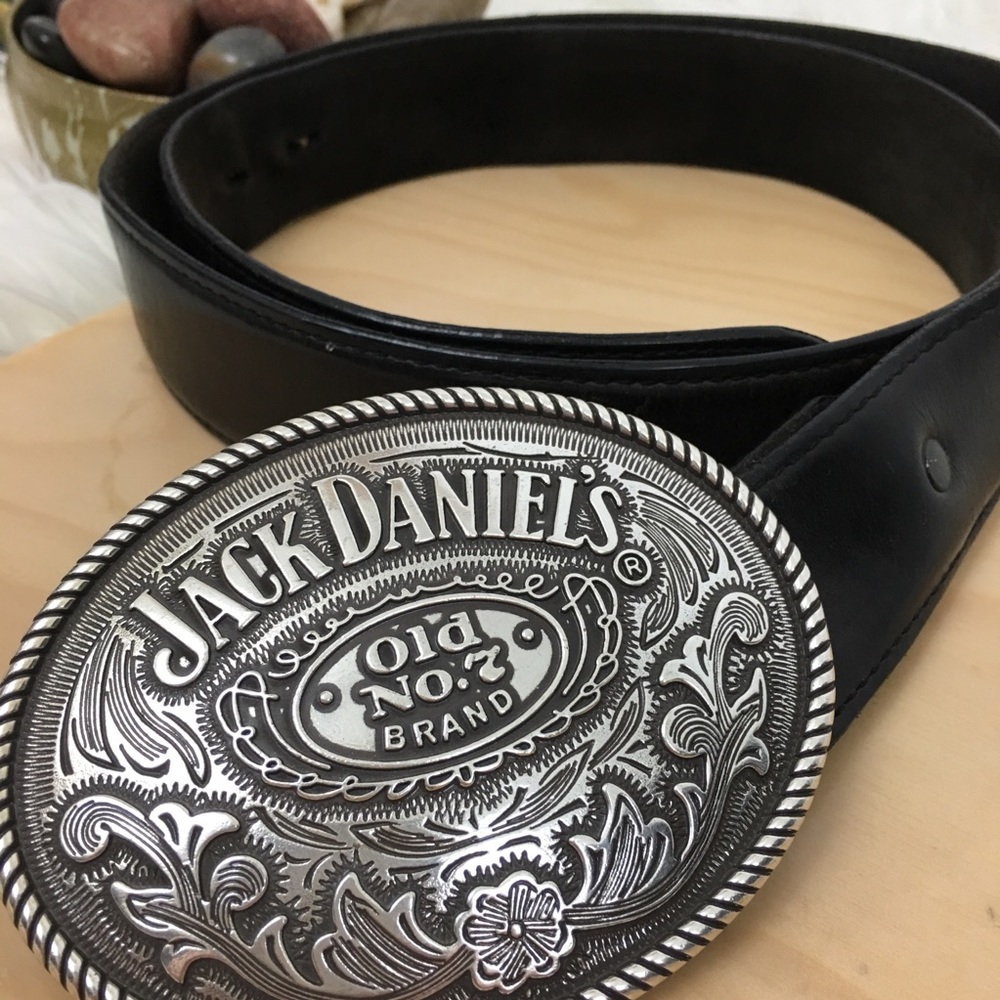 Jack Daniels Buckle on Tony Lama Lthr Belt